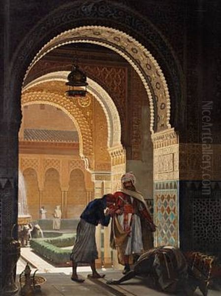 Salem! Husets Herre Vender Hjem Oil Painting by Carl Christian Andersen