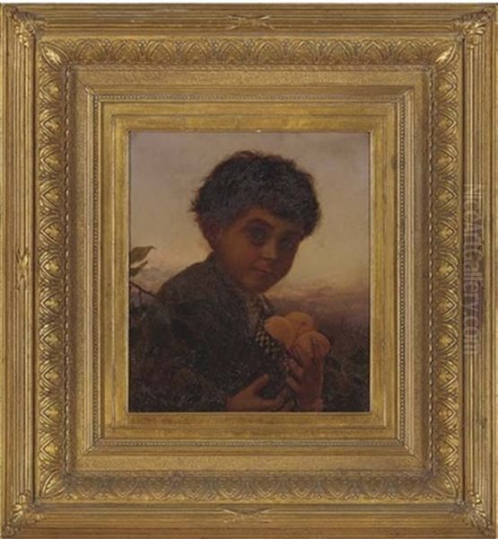 Gathering Lemons Oil Painting by Sophie Anderson