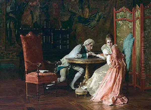 La Corte Oil Painting by Federico Andreotti