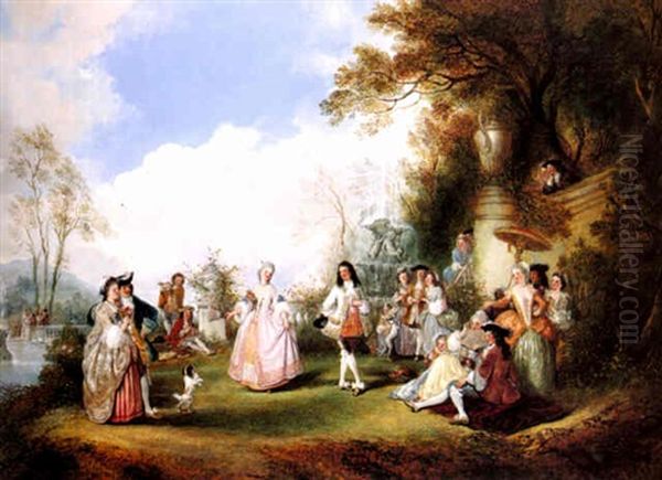 Fete Campetre Oil Painting by Henry Andrews
