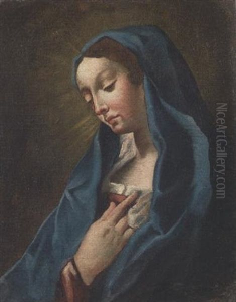 Madonna Oil Painting by Giuseppe Angeli