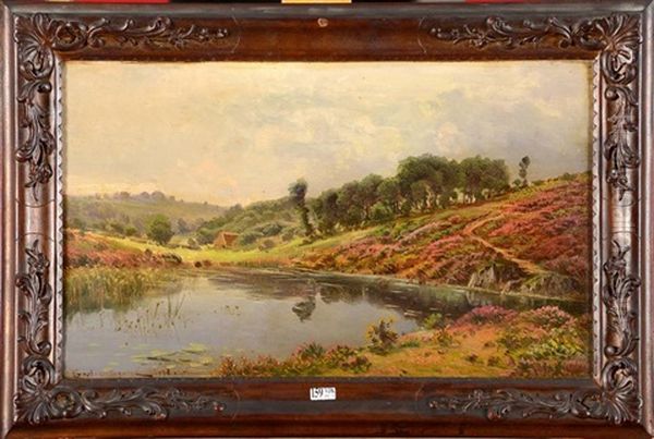 Paysage A L'etang Oil Painting by Gaston Anglade