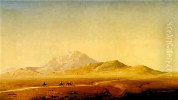 Okenkaravan Oil Painting by Henrik August Ankarcrona
