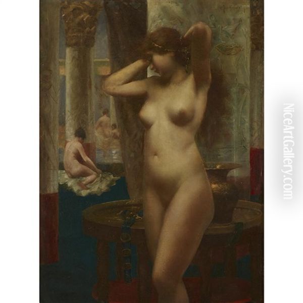 Harem Beauties Oil Painting by Eugene Ansen-Hofmann