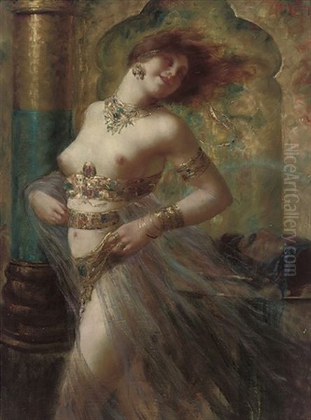 Dancing Odalisque Oil Painting by Eugene Ansen-Hofmann