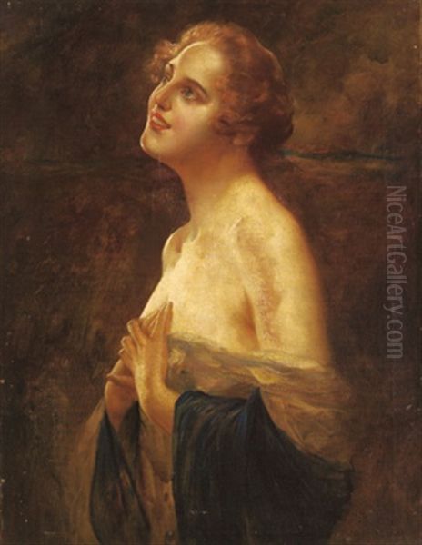 Frauenportrait Oil Painting by Eugene Ansen-Hofmann