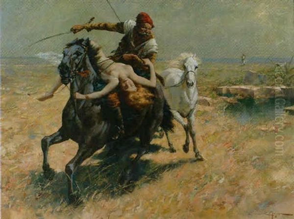 Die Entfuhrung Oil Painting by Eugene Ansen-Hofmann