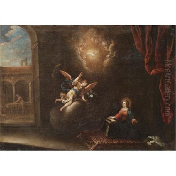 The Annunciation Oil Painting by Francisco Antolinez