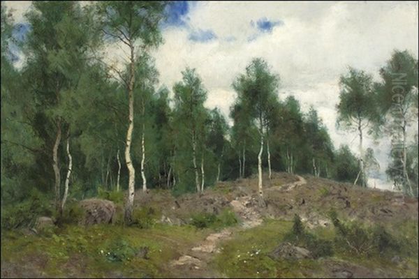 Koivikko Oil Painting by Olof Arborelius