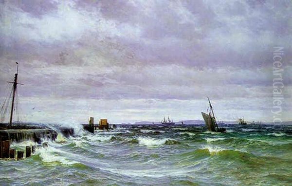 Hellebaek Oil Painting by Vilhelm Karl Ferdinand Arnesen