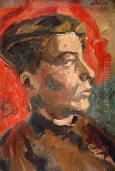Portrait Of A Man Oil Painting by Haim Atar
