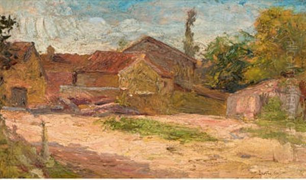 Concise Oil Painting by Joseph Athanase Aufray