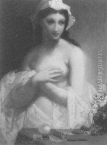 In The Boudoir Oil Painting by William P. Babcock