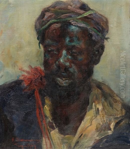 Portrait Oil Painting by Hugo Backmansson