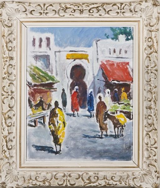 Tanger Oil Painting by Hugo Backmansson