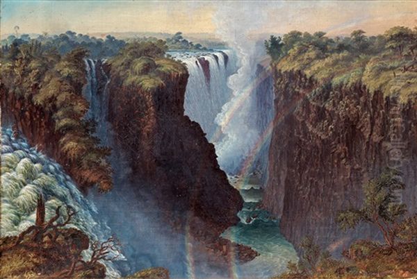Viktoriafallen Oil Painting by John Thomas Baines