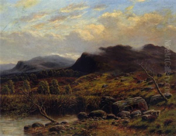 Landschaft Mit Bachufer Oil Painting by William Baptiste Baird