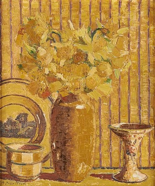 Study In Yellow Oil Painting by Arthur Baker-Clack