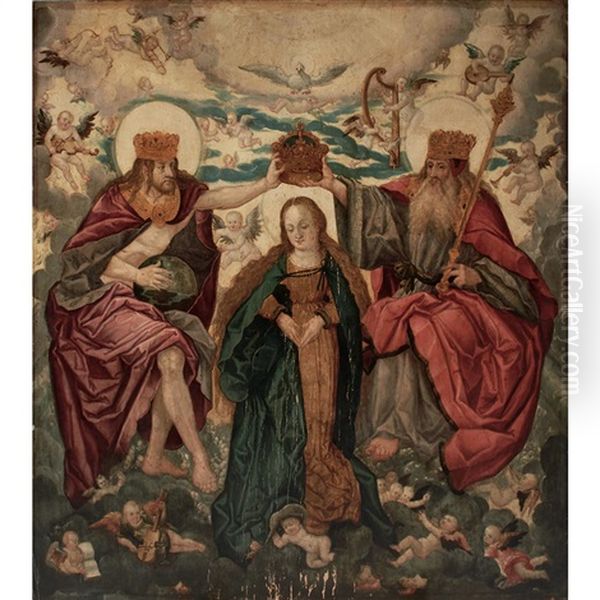 The Coronation Of The Virgin Oil Painting by Hans Baldung