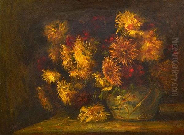 Flower Study Oil Painting by Alice Marian Ellen Bale