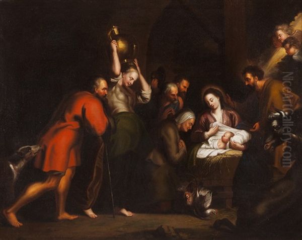 Adoration Oil Painting by Hendrik van Balen the Elder