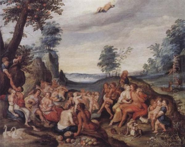 Les Noces De Psyche Et L'amour Oil Painting by Hendrik van Balen the Elder