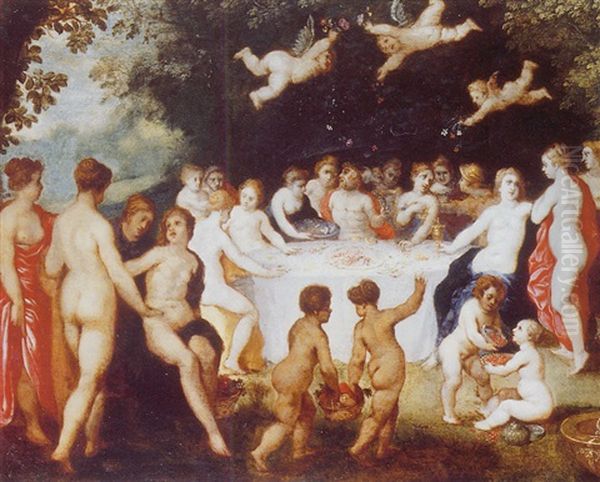 Le Banquet Des Dieux Oil Painting by Hendrik van Balen the Elder