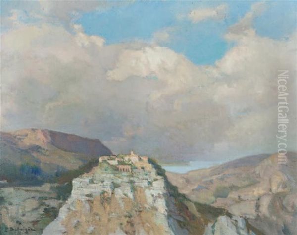 Le Mont Athos Oil Painting by Paul-Marcel Candies Balmigere