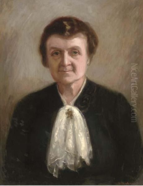 Portrait Of The Artist's Wife Oil Painting by Sydney Adamson