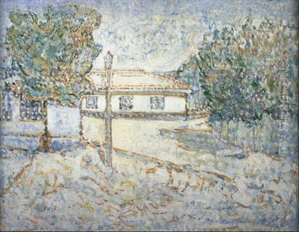 Paysage, Odessa Oil Painting by Vladimir Davidovich Baranoff-Rossine