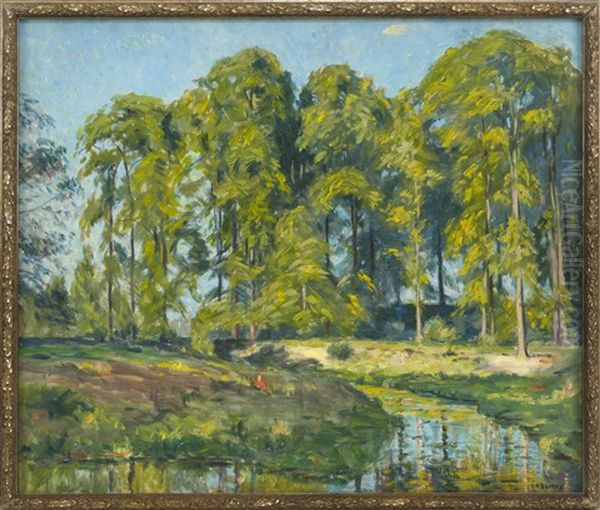 Bend In The River Oil Painting by Ernest Harrison Barnes