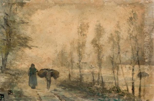 El Molino Oil Painting by Ricardo Baroja