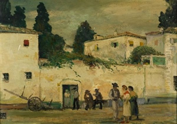 Manana Andaluza Oil Painting by Ricardo Baroja