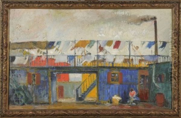 Les Lavandieres Oil Painting by Ricardo Baroja