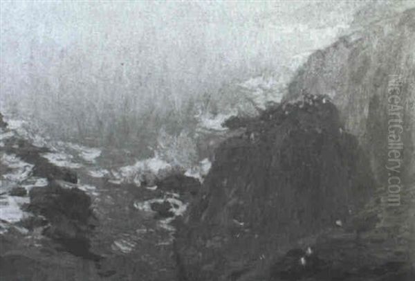 Steilkuste Oil Painting by Hans Von Bartels