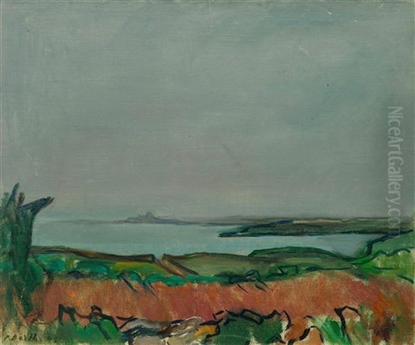 Seascape Oil Painting by Paul Basilius Barth