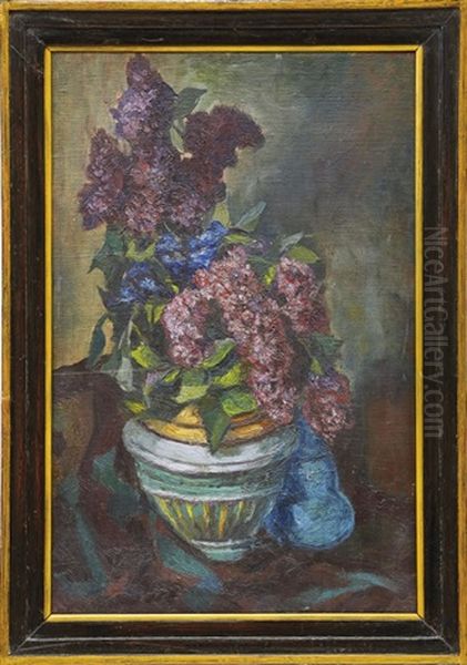 Stillleben Mit Flieder Oil Painting by Paul Basilius Barth