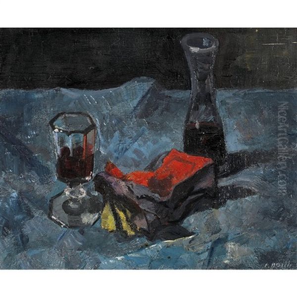 Nature Morte Ii Oil Painting by Paul Basilius Barth