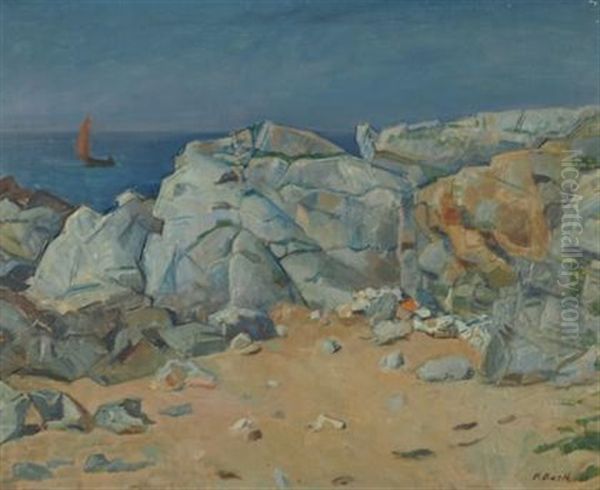 Das Rote Segel Oil Painting by Paul Basilius Barth