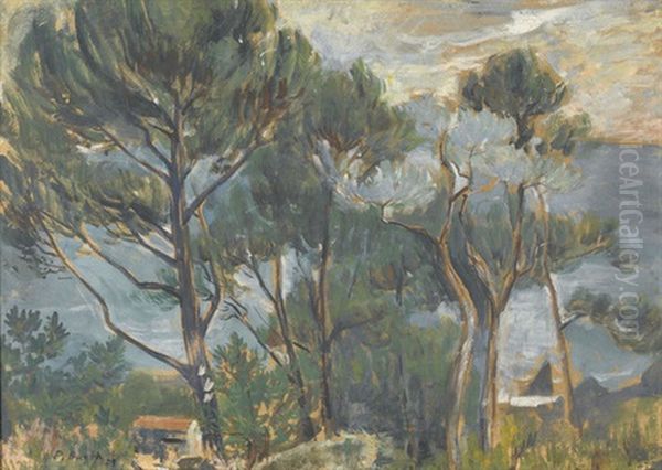 Sudliche Uferpartie Oil Painting by Paul Basilius Barth