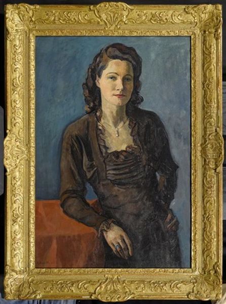 Portrait Einer Dame Oil Painting by Paul Basilius Barth