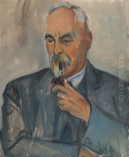 Bildnis Gottlieb Wassmer Oil Painting by Paul Basilius Barth