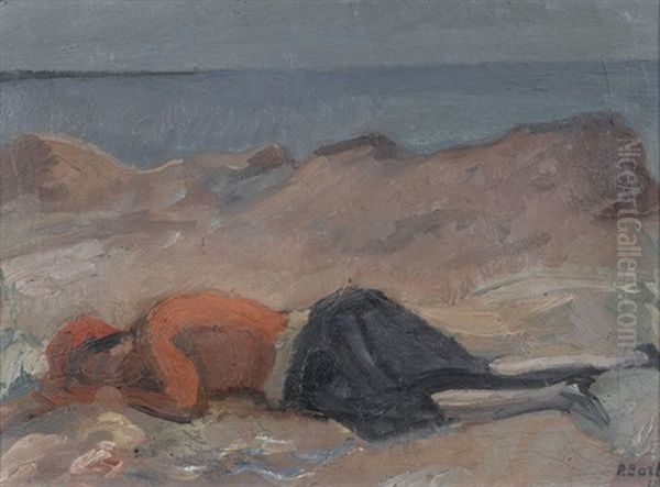 Liegende Oil Painting by Paul Basilius Barth