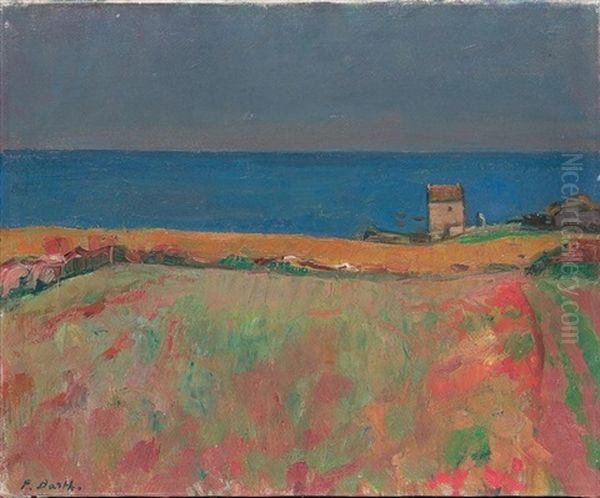 Haus Am Meer (bretagne) Oil Painting by Paul Basilius Barth