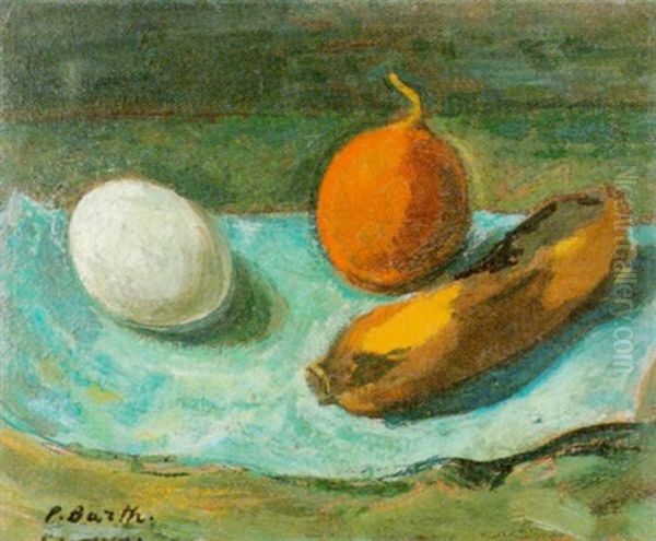 Stillleben - Nature Morte Oil Painting by Paul Basilius Barth