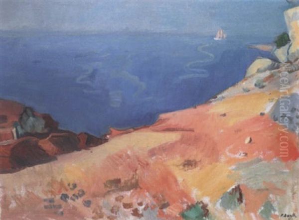 Laissez Passer (meereskuste) Oil Painting by Paul Basilius Barth