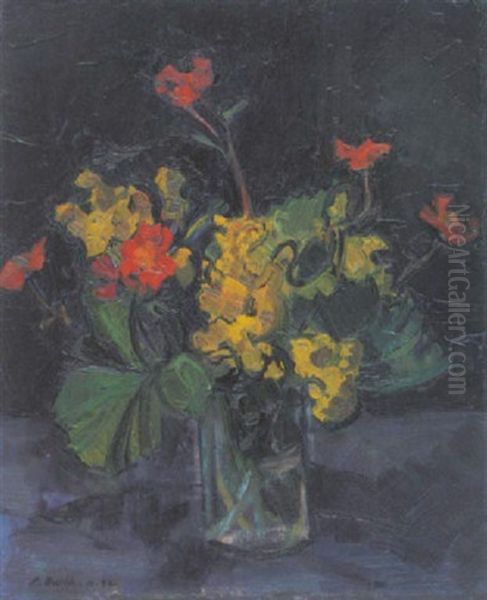 Blumenstuck Oil Painting by Paul Basilius Barth