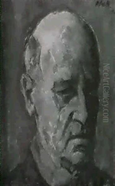 Selbstbildnis Oil Painting by Paul Basilius Barth