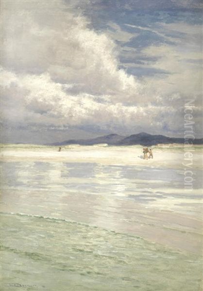 On The Shore Oil Painting by William H. Bartlett
