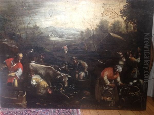 L'automne Oil Painting by Francesco, II Bassano